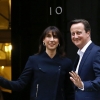 Britain's Election Result - David Cameron and His Wife 