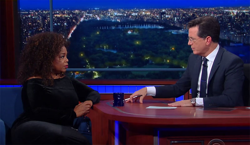 The materials typically used for late night talk shows very rarely veer towards religion and faith. In what could only be described as a rare moment on TV, "The Late Show" host Stephen Colbert managed to candidly discuss both topics with none other than the one and only Oprah Winfrey. In an effort to promote her new show, titled "Belief," Oprah visited "The Late Show" to discuss the project which airs in her network, called OWN. Oprah disclosed that "Belief" aims to open up the various worlds religions and faiths across the globe. With this project, the public will become more knowledgeable and hopefully, appreciative of the beauty and history of the distinct faiths governing the world as we know it.