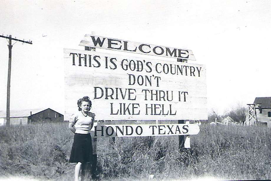 God's Country Historic Signs Hondo, Texas
