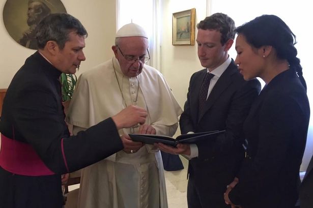 While he identifies as an atheist, Facebook founder Mark Zuckerberg couldn't help but be impressed by the "warmth, kindness, mercy, and tenderness" of Pope Francis.