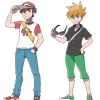 Red and Blue trainers are all grown up now in Pokemon Sun and Moon.