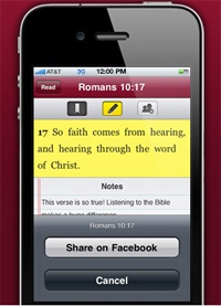 Within just five months, an audio-based Bible app has reached one million downloads.