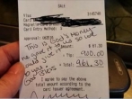 Waitress Gets $900 tip