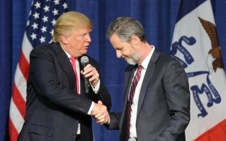 Liberty University President Jerry Falwell Jr., son of the late televangelist Jerry Falwell Sr., was tapped by President Donald Trump to lead a task force to reform the U.S. Department of Education.