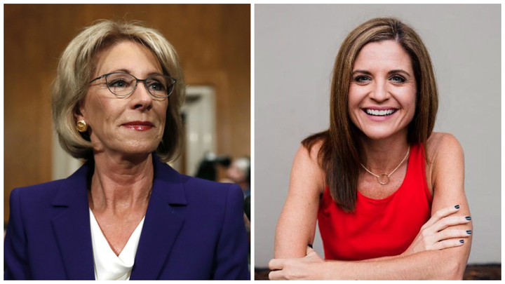 "Christian Blogging Mom" Glennon Doyle Melton has backed out of an event held at The DeVos Place Convention Center and sponsored by the family of education secretary Betsy DeVos because she "cannot accept money from a source whose agenda flies directly in the face of my values."