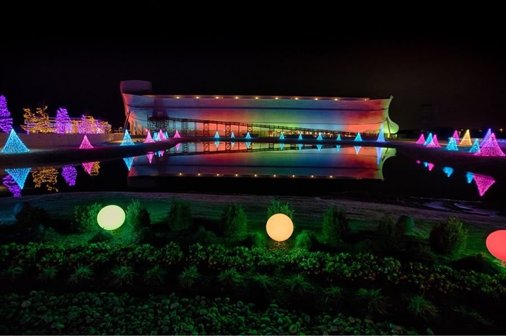 July 19, 2017: Answers in Genesis founder Ken Ham has announced the ministry's Noah's Ark-themed park will now be permanently lit up with rainbow lights as a reminder that God owns the rainbow - not the LGBT community.