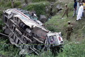 In January, at least 47 people, including 10 children and a newly-wed couple, were killed when a truck carrying a wedding party and guests veered off the road and plunged into a river.<br />
 <br/>Times of India