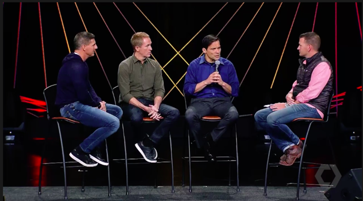 #CatalystConference: Tyler Reagin, President of Catalyst, Jimmy Mellado, CEO of Compassion International, Andy Stanley, the Senior Pastor of North Point Ministries, and Craig Groeschel, founder and senior pastor of Life.Church share how to avoid pastoral burnout.