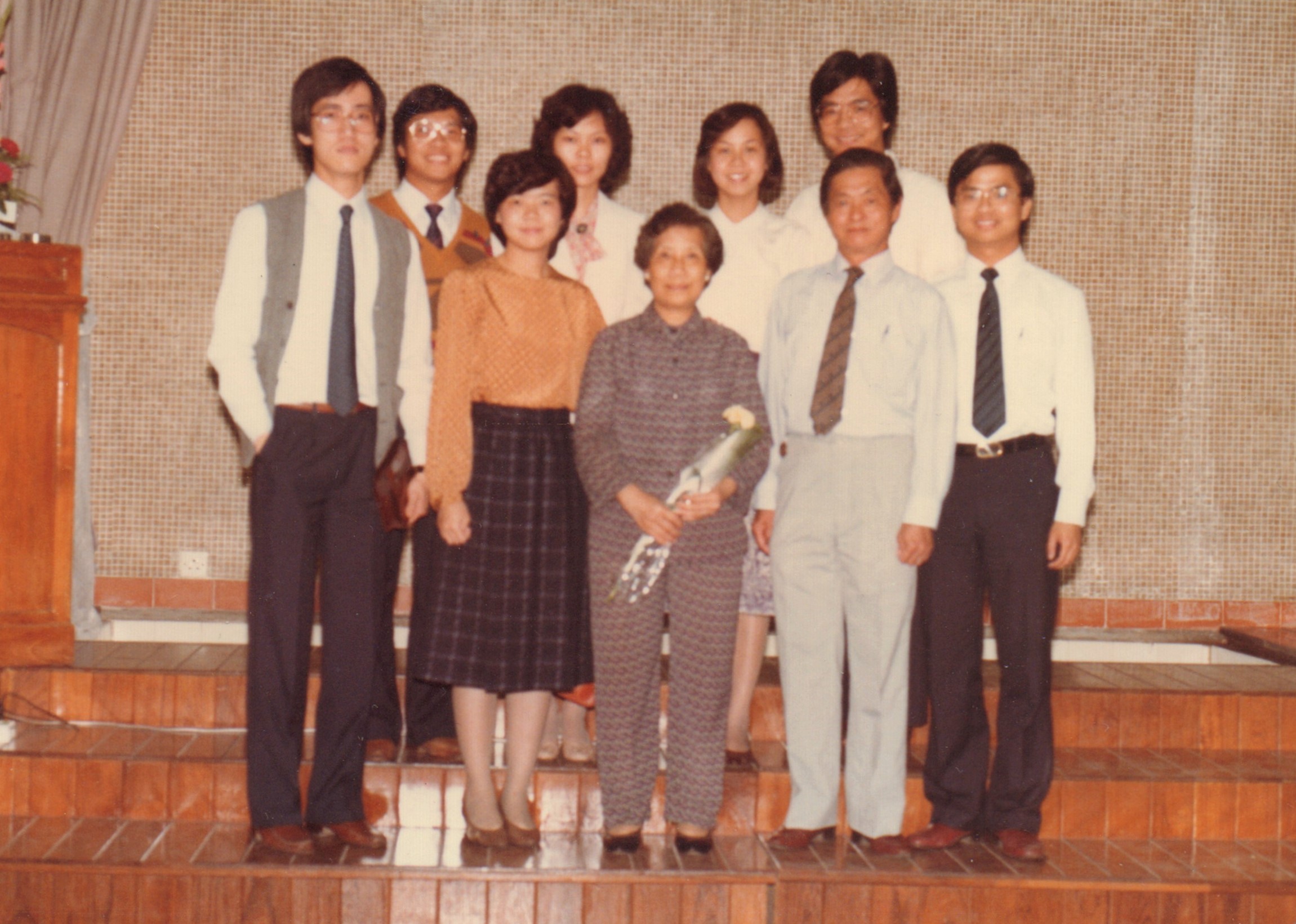 Family photo after baptism, 1980 (Photo: Rev. Francis C. Choi)