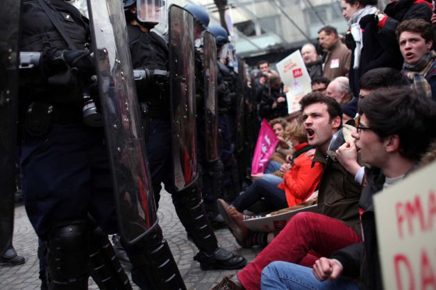 Opponents of law legalizing same-sex marriage have staged the France’s largest-ever rallies; while organizers have urged non-violence, some have become combative and even labeled their camp the “French Spring”, referring to the regime-toppling Arab uprisings of recent years.