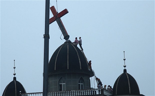 China Removal of Crosses from Churches