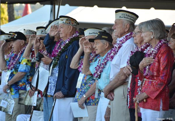 Pearl Harbor Survivors Salute at 73 Anniversary of Pearl Harbor Attack