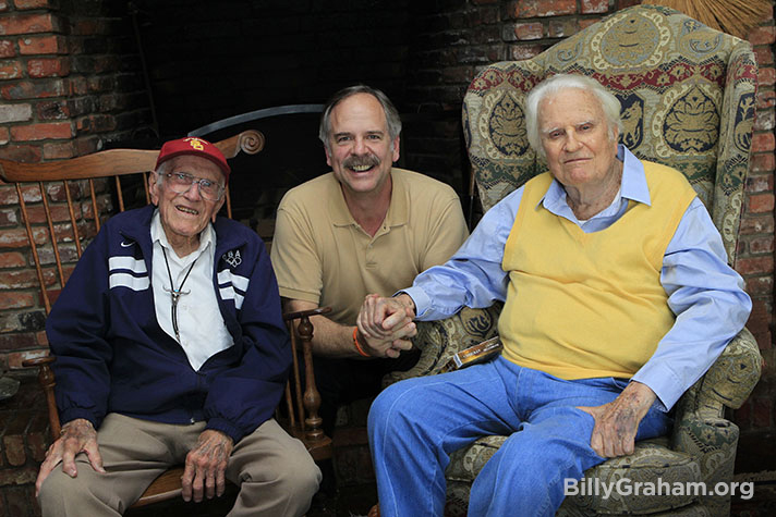 Louis Zamperini and Billy Graham