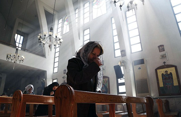 Assyrian Christian Woman Praying, ISIS Kidnapping