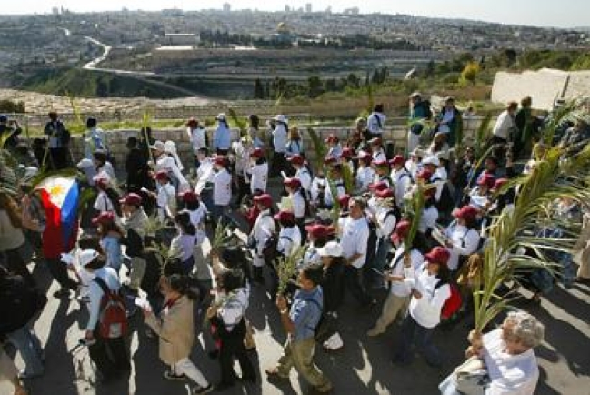 跟從主耶穌的道路，從橄欖山直到耶路撒冷