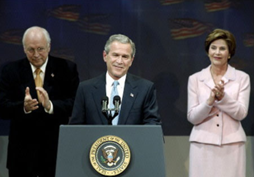 布殊宣佈競選連任勝利演說全文