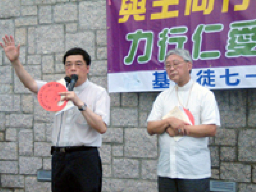 基督教与天主教联合‧采取行动表达普选诉求