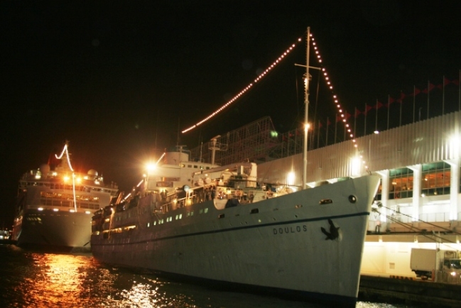 忠僕號告別禮 歡迎登船敬拜讚美