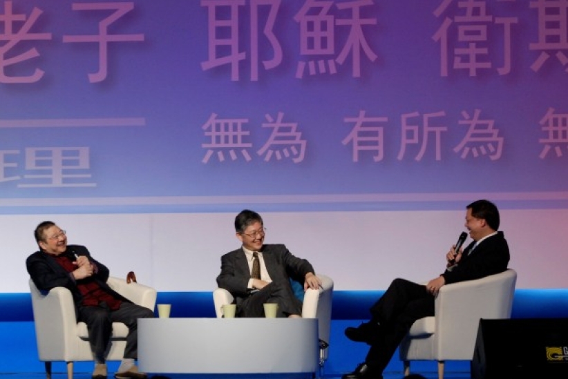 施永青、林以諾和倪匡笑談人生哲學