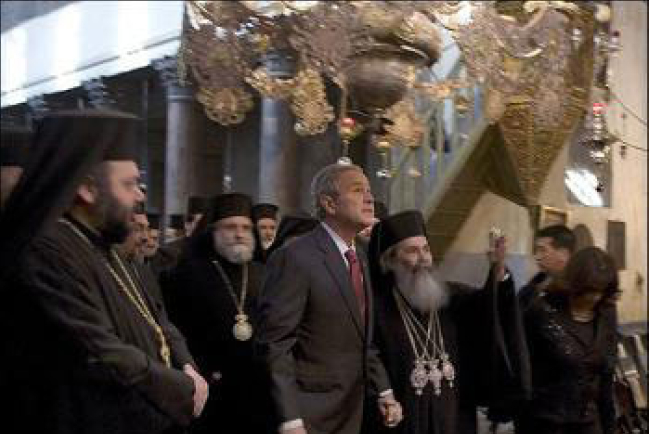 美總統布殊訪以色列並展開聖地之旅