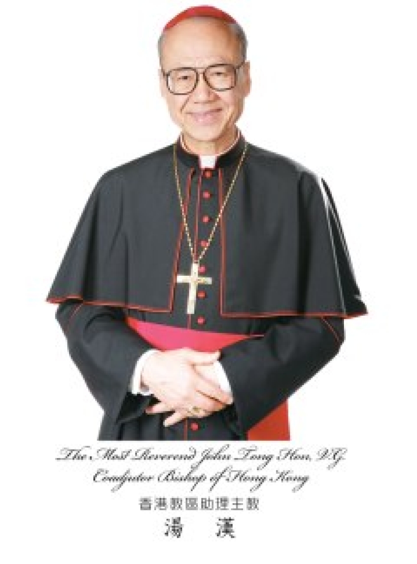 汤汉受任香港天主教教区陈日君枢机接班人