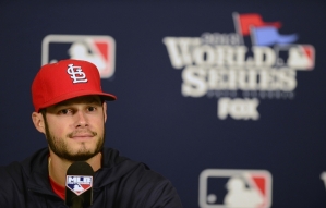 St. Louis Cardinals Starting Pitcher Joe Kelley for World Series 2013 Game 3