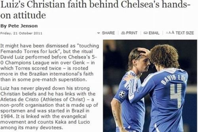 英超切爾西球員靠禱告打破歐冠進球荒