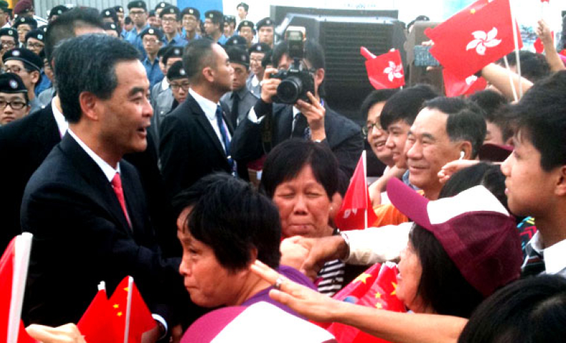 第四任特首梁振英就職