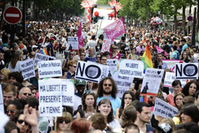 法國或於明年給予同性戀婚姻合法地位