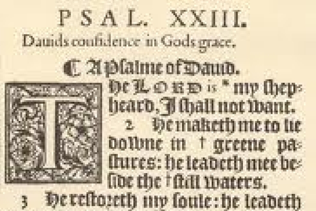 「我雖然行過死蔭的幽谷」成KJV最熱搜經文