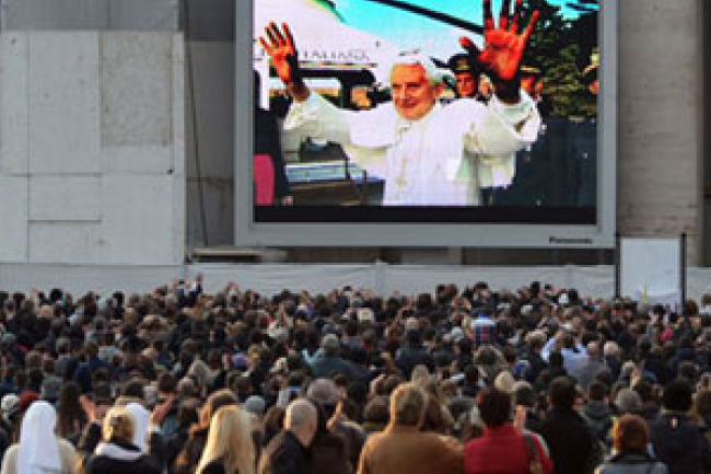 教宗缺位郵票面世 紀念本篤歷史性退位