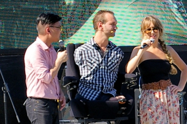 無四肢力克寄語港人：愛是最緊要