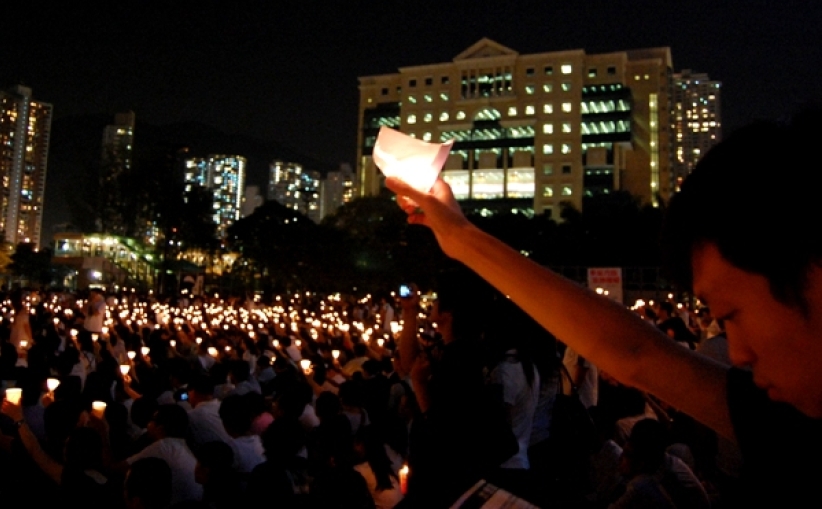 熱愛公義 80後青年維園燭光慶生