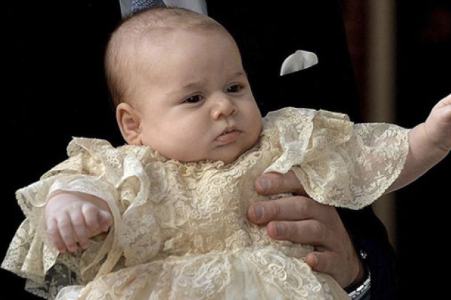 英小王子喬治倫敦小教堂受洗