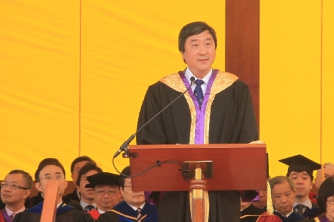 沈祖堯中大畢業禮演辭:成為有理想的人物!