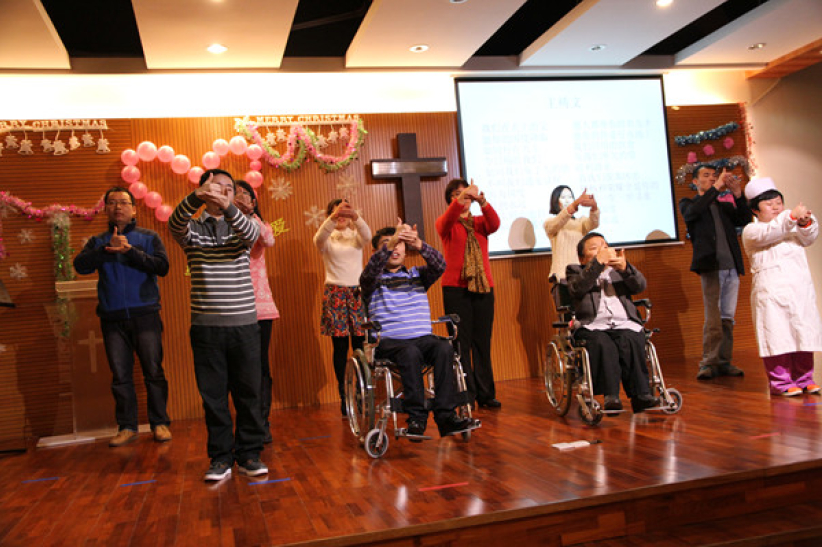 深圳多间家庭教会合办圣诞晚会