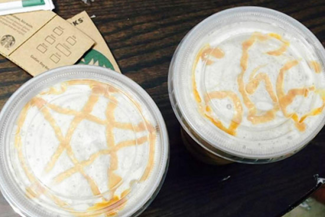 星巴克咖啡畫撒旦符號冒犯天主教徒