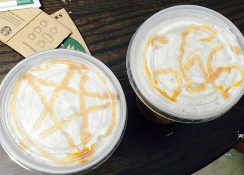 星巴克咖啡画撒旦符号冒犯天主教徒