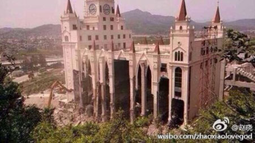 温州三江教堂被拆毁 三自教会面分裂危机