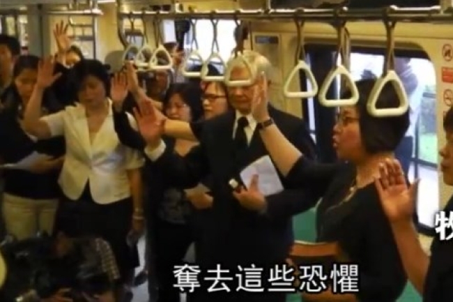 21位牧師到染血捷運祈禱撫平台灣傷痛