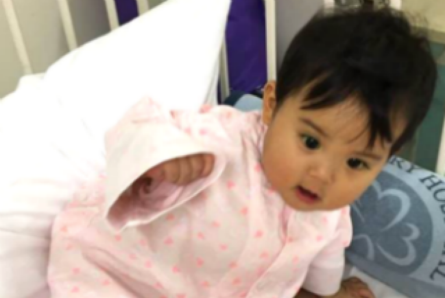 小予恩肝臟手術走出植物人陰霾　雙眼自己四圍望