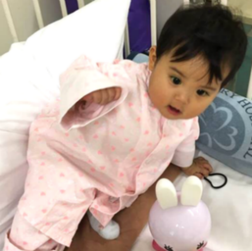 小予恩肝臟手術走出植物人陰霾　雙眼自己四圍望