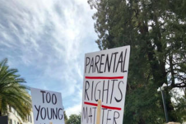 逾兩百加州家長首府集會 極力抵制新版性教育