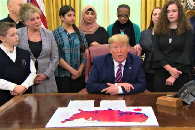 宗教自由日  美國總統川普頒憲保師生祈禱權