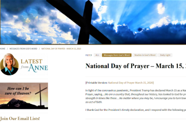 葛培理女兒全國祈禱日 求恕10宗罪盼上帝轉臉美國