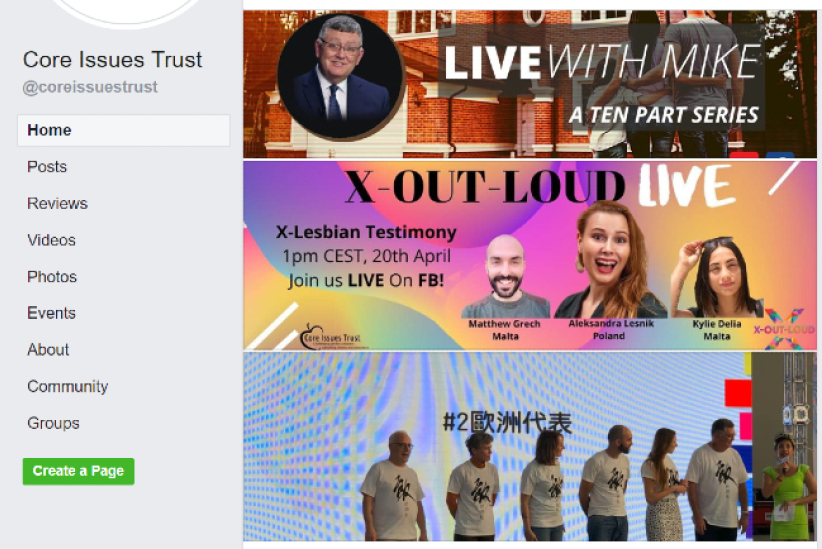 基督教機構遭IG封鎖性轉化信息：性傾向可以改變 