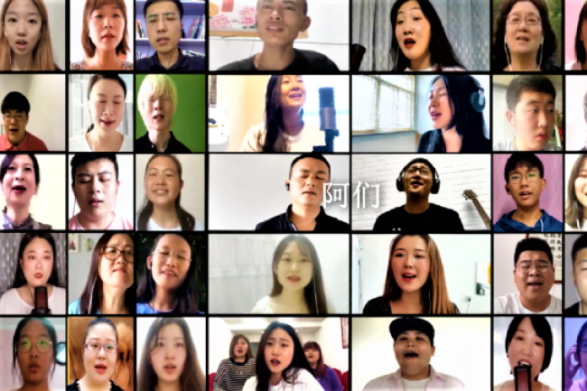 內地學生合唱抗疫之歌《祝福中國》 祈主臉光照耀國民