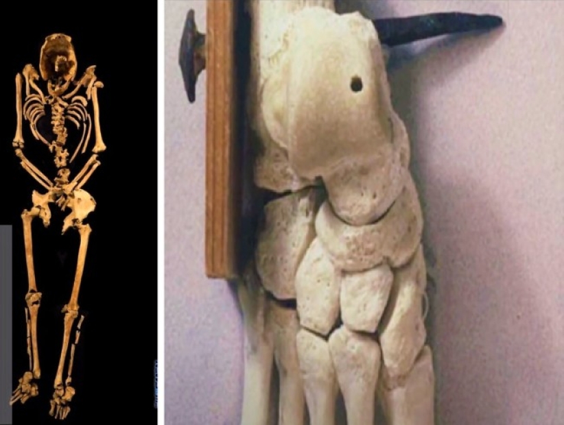 英國古墓驚現被釘十字架男子骸骨       