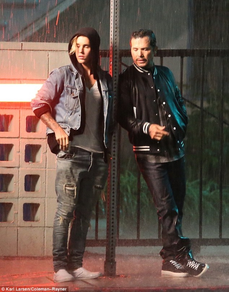 Justin Bieber with John Leguizamo
