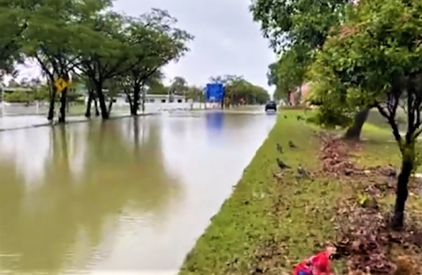 洪水襲大馬 團體送電池照亮家庭    